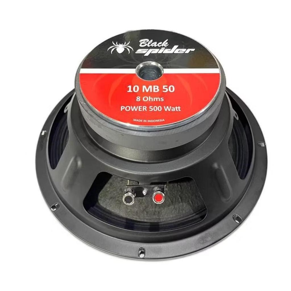 Speaker Full Range 10" 10 inch Black Spider 10 MB 50 Mid Bass Outdoor 8 ohm