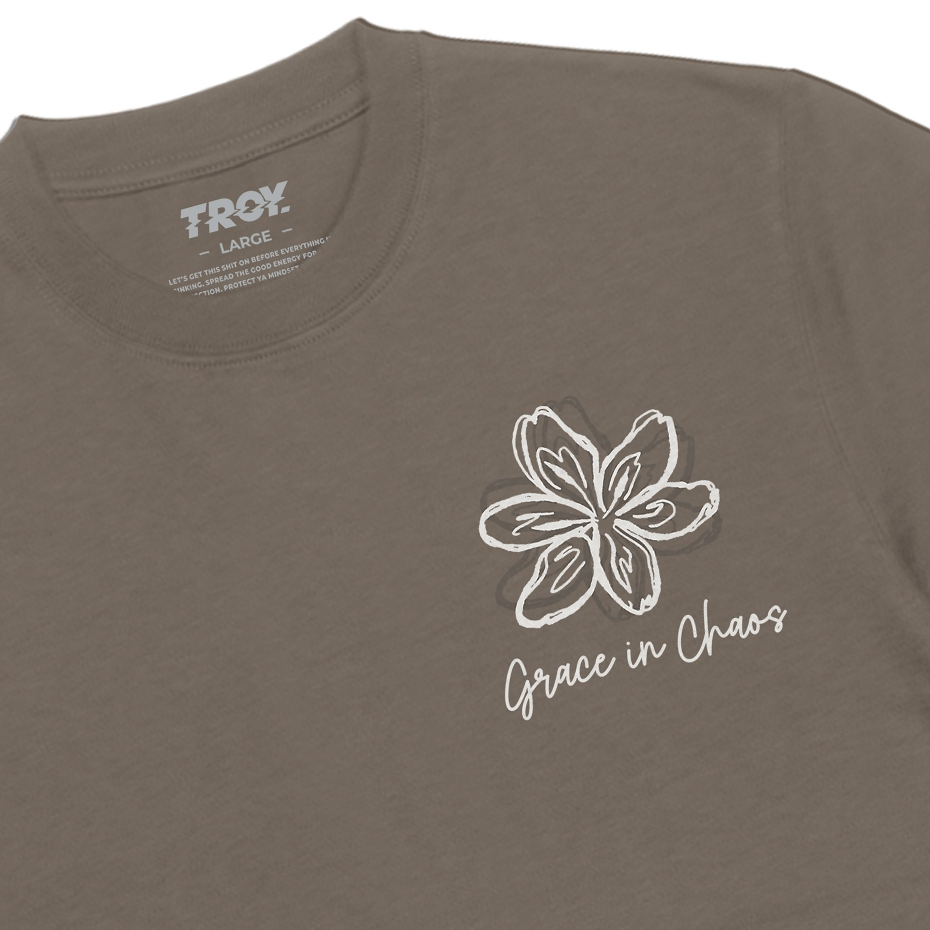 Troy Company Tshirt Maple Brown Grace in Chaos - Kaos Lengan Pendek Kaos Coklat Maple MTD 3472