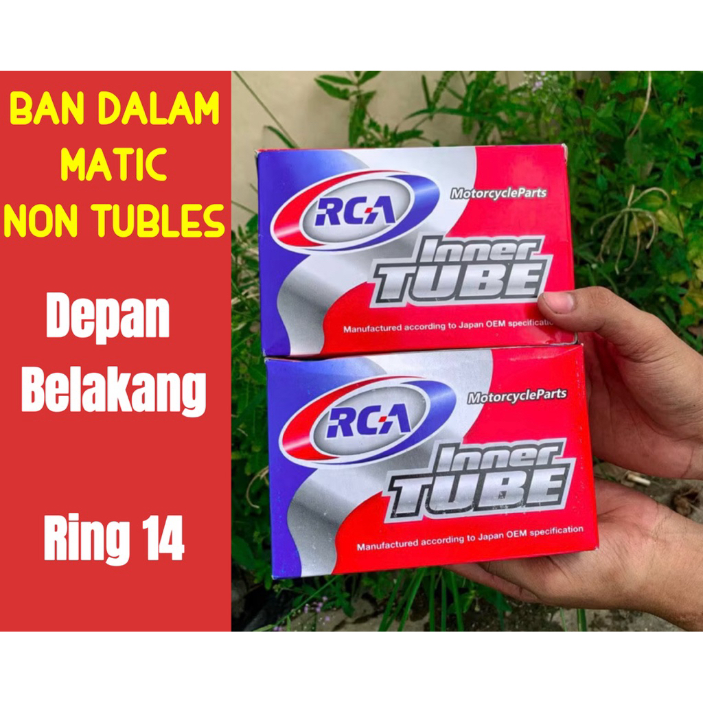 Ban Dalam Depan - Belakang Ring 14 Motor Matic non tubles