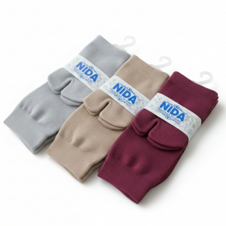 Kaos Kaki Nida Polos Muslimah Malang | Kaos Kaki Panjang Wanita Adem Nyaman | Kaos Kaki Hijab Polos