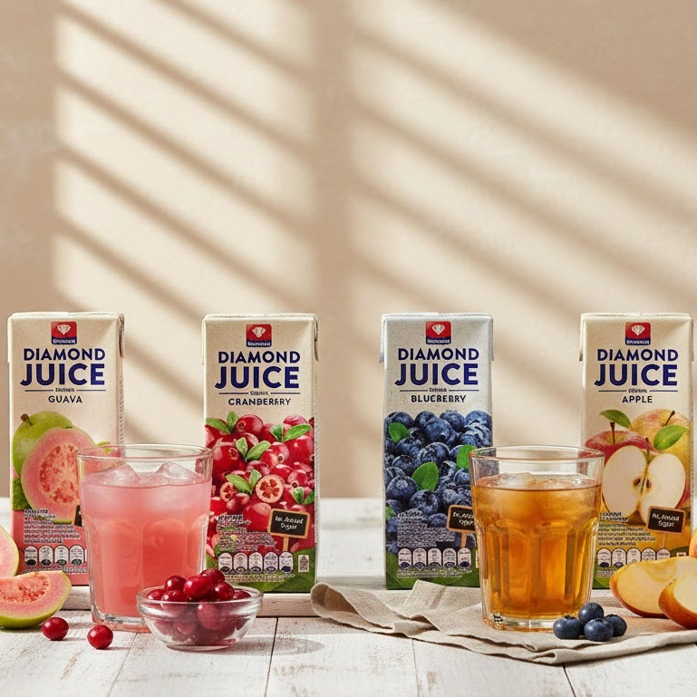 DIAMOND JUICE DRINK 200ML / DIAMOND JUICE DRINK GUAVA 200ML / DIAMOND JUICE DRINK CRANBERRY 200ML / 