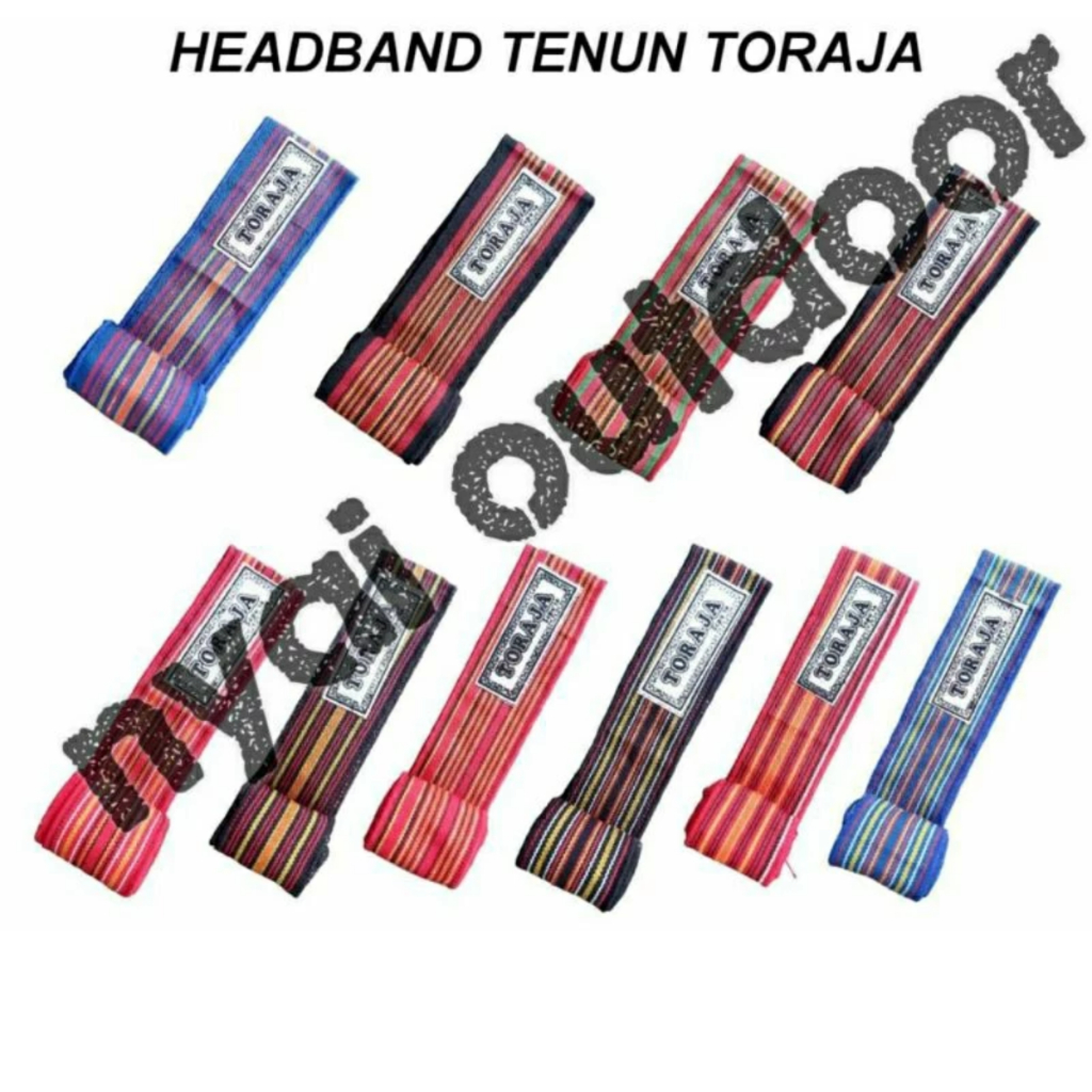 syal ikat kepala etnik Toraja original headband tenun Toraja
