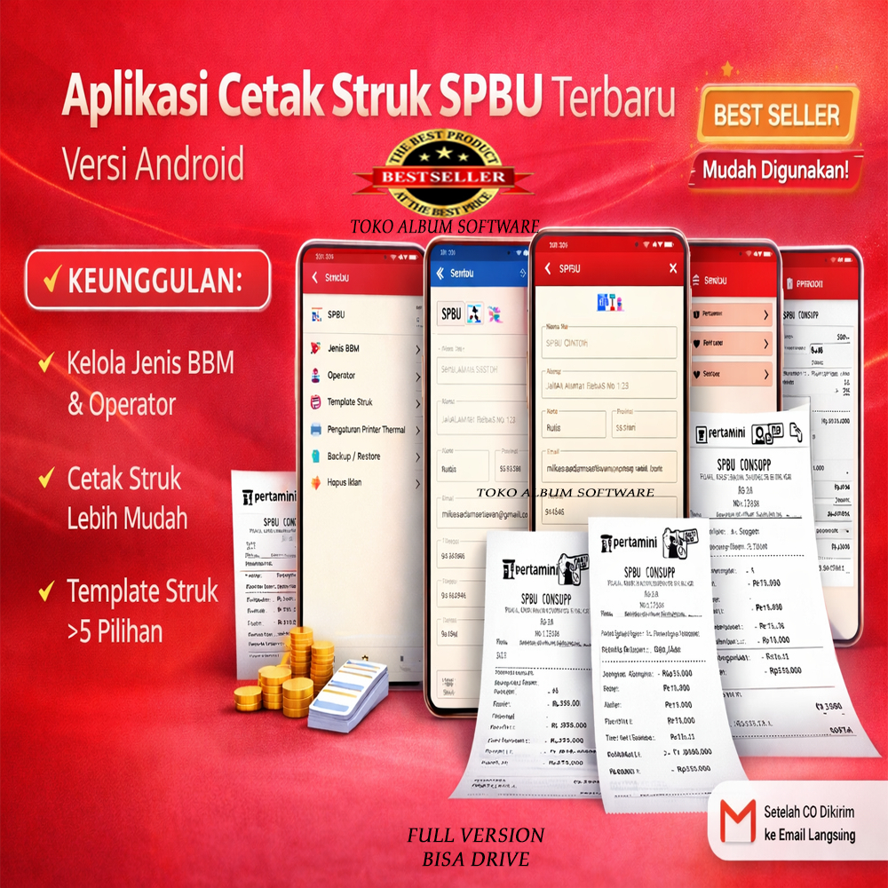 Aplikasi Cetak Struk SPBU Android Terbaru. Full Version