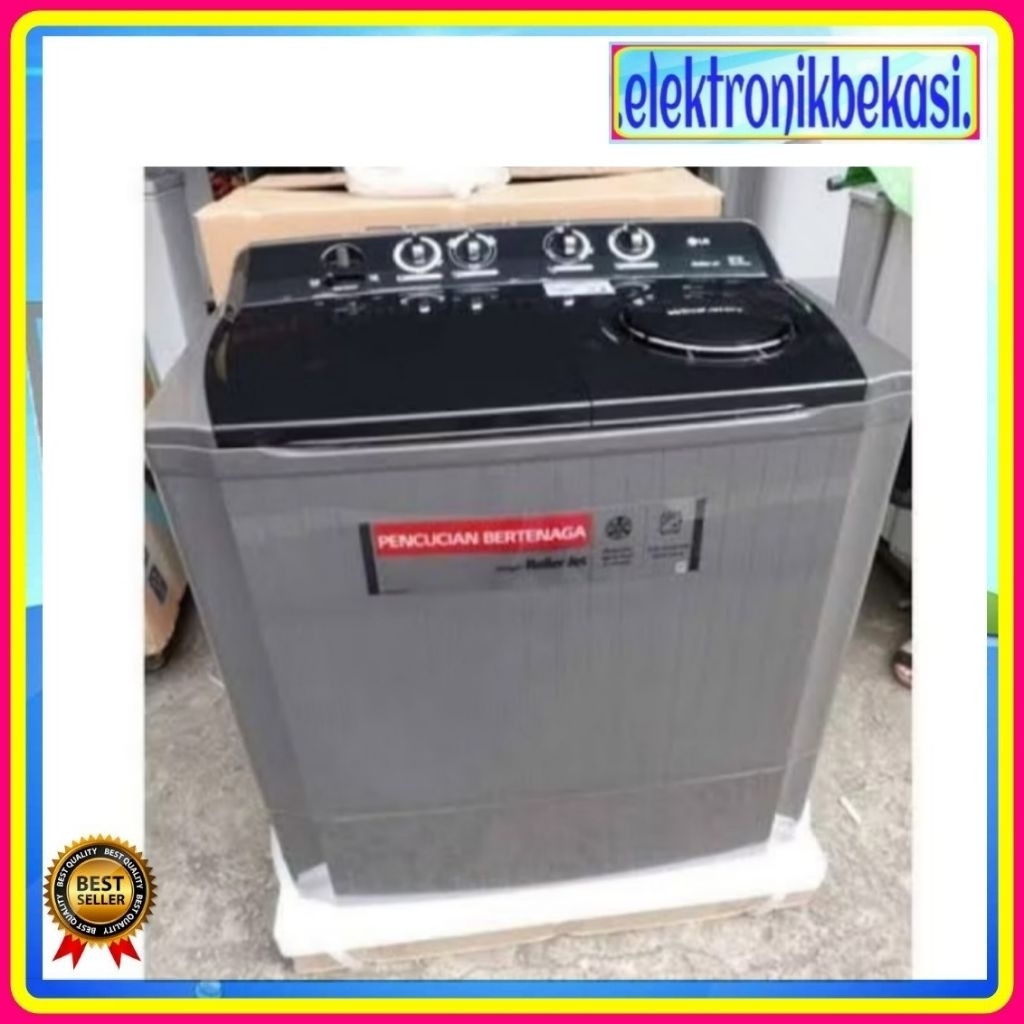 MESIN CUCI LG P1500RTM / MESIN CUCI LG 2 TABUNG 1500 RTM / MESIN CUCI LG 15KG