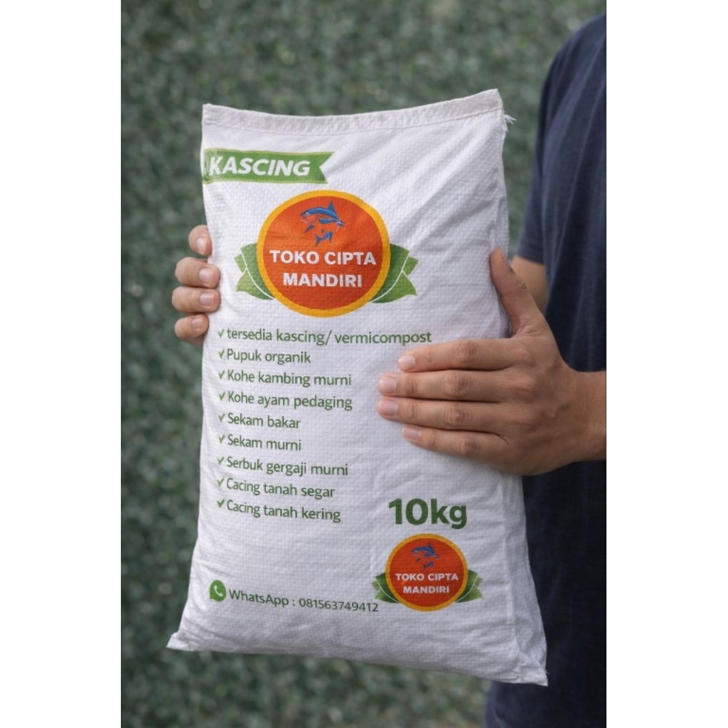 kascing 10kg pupuk tanaman kascing 10 kg pupuk tanaman organik vermicompost pupuk organik vermicompo