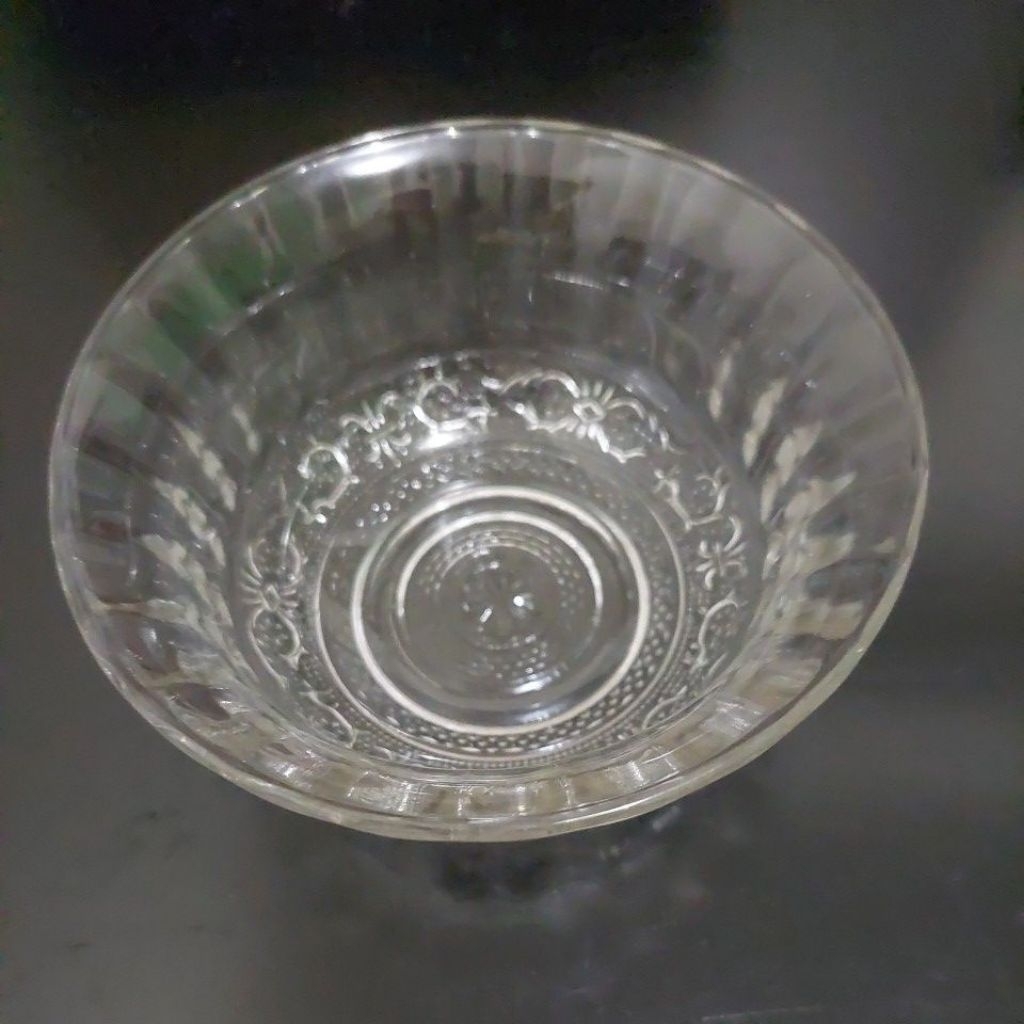 mangkok kaca bening  kecil tempat sambal