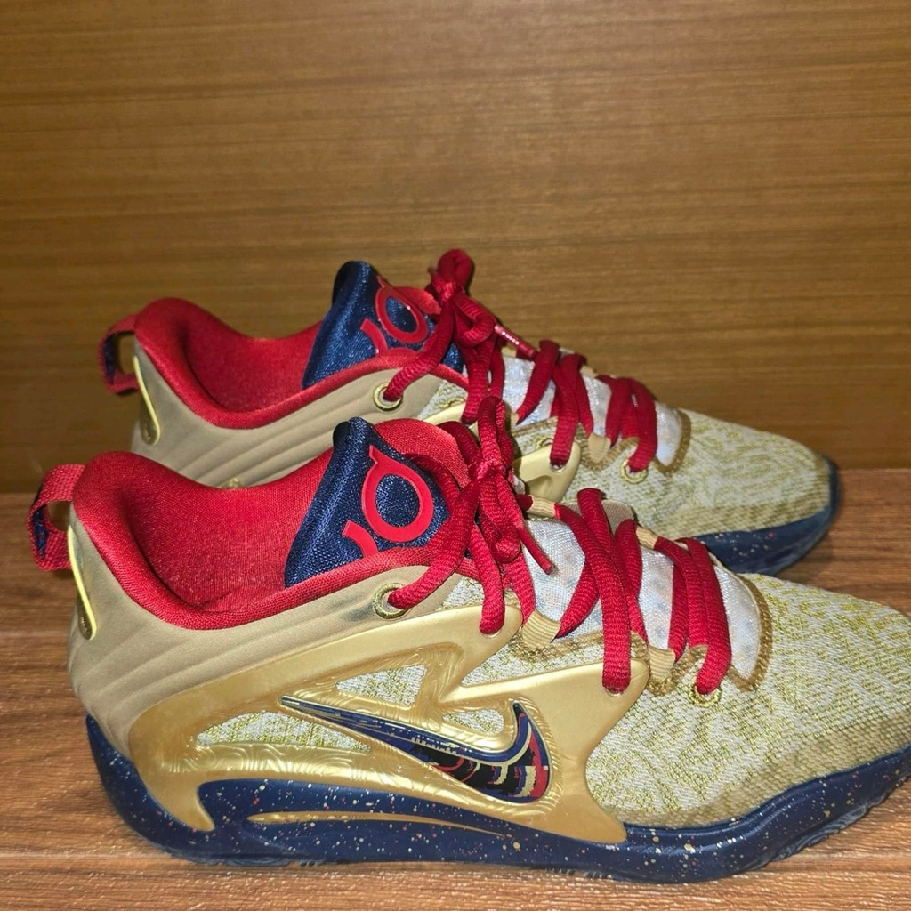 NIKE KD 15 Olympics 11.5 Gold Medal Navy Red