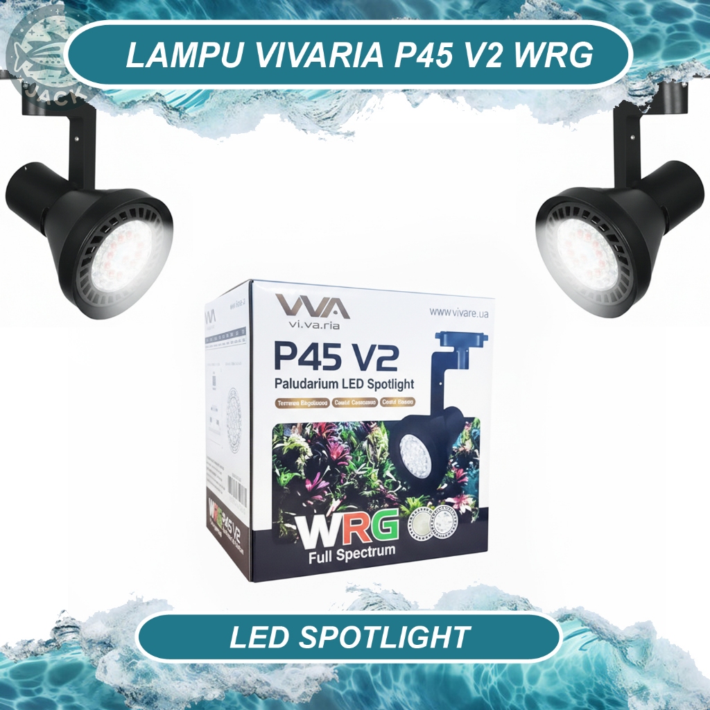 Lampu LED Paludarium Full Spectrum 45W WRG dengan Fitting