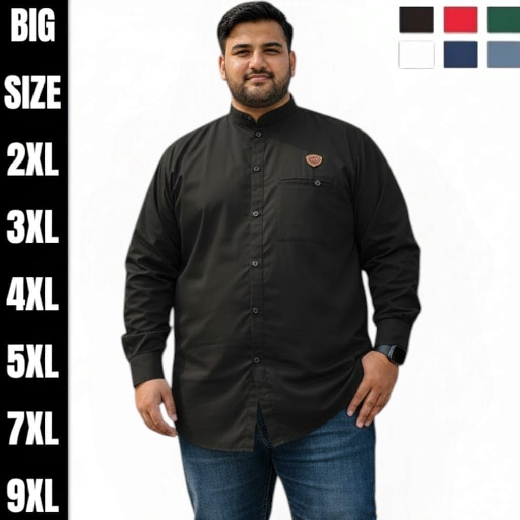 Kemeja Koko Jumbo 9XL 7XL 5XL Baju Koko Jumbo Terbaru M L XL XXL
