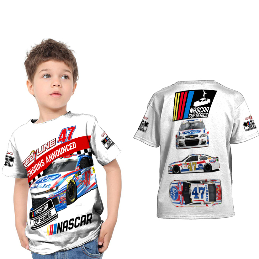 NASCAR Kaos anak Fullprint Free Name