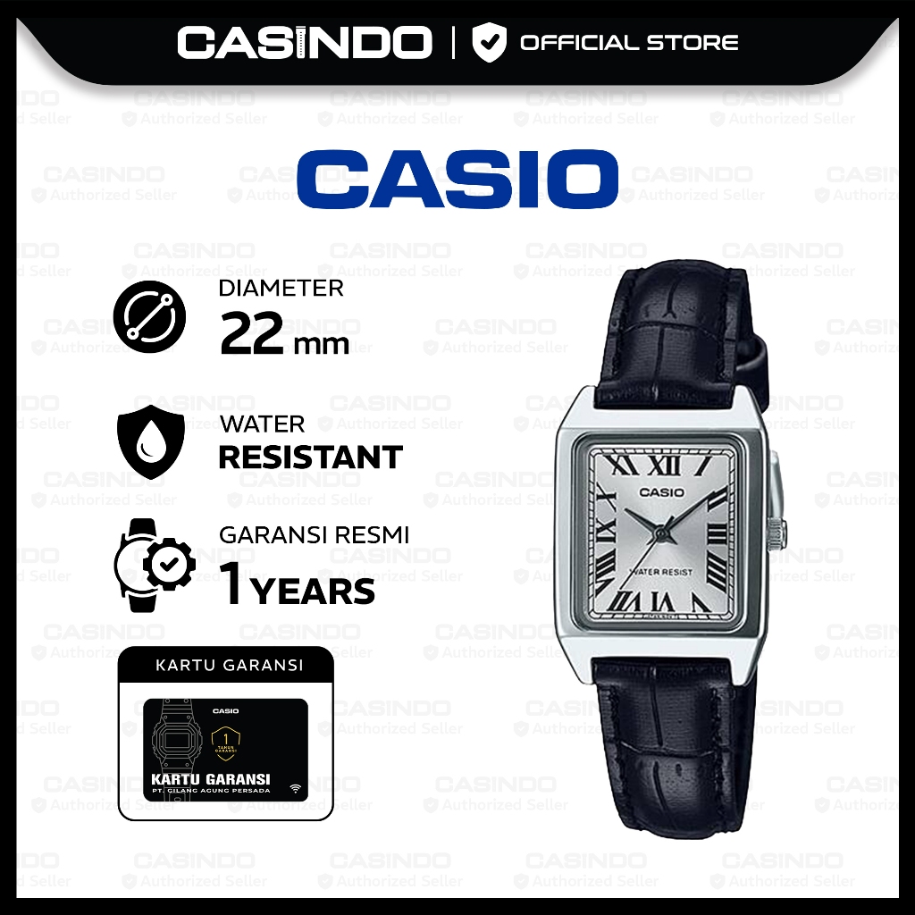 CASIO Jam Tangan Wanita Analog LTP-V007L-7B1UDF
