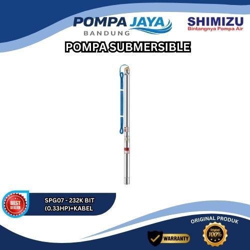 [SUBMERSIBLE PUMP] SHIMIZU SPG07-232K BIT 2inch 0.33HP LONG KABEL