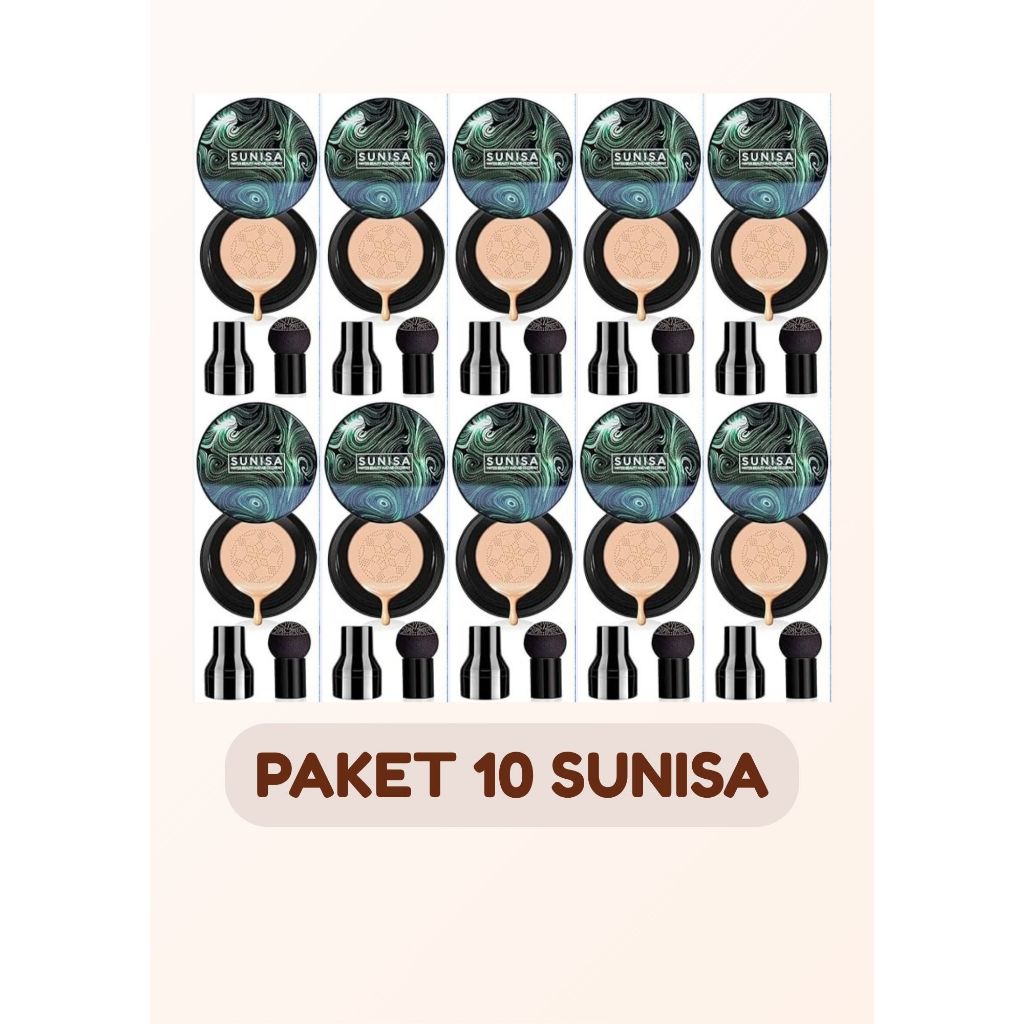 SUNISA BB/CC CREAM FOUNDATION BEDAK SHADE NATURAL 10 PCS