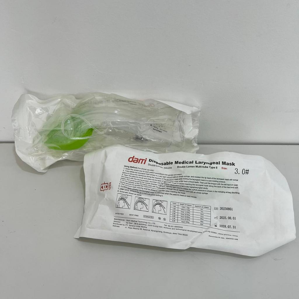 Laryngeal Mask Airway (LMA) Disposable Steril Anestesi Medis / Laryngeal Mask Airway (LMA) / DAMI