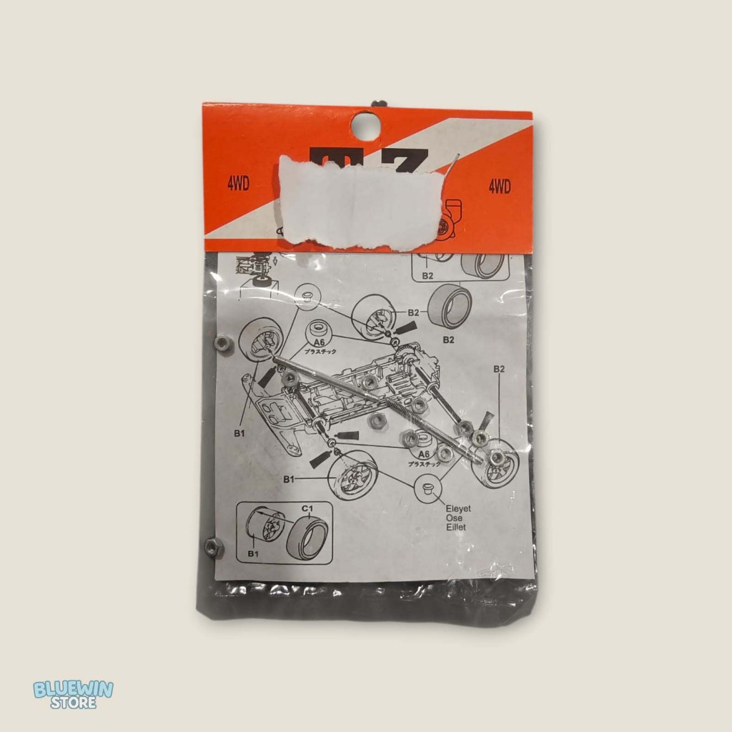 Tiang Baja TZ Isi 4 +mur Mini 4WD Tamiya