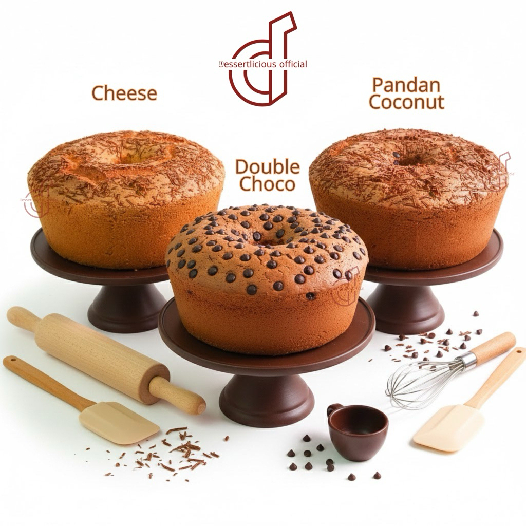 [SURABAYA] CHIFFON CAKE JUMBO D25CM (1 Loyang)