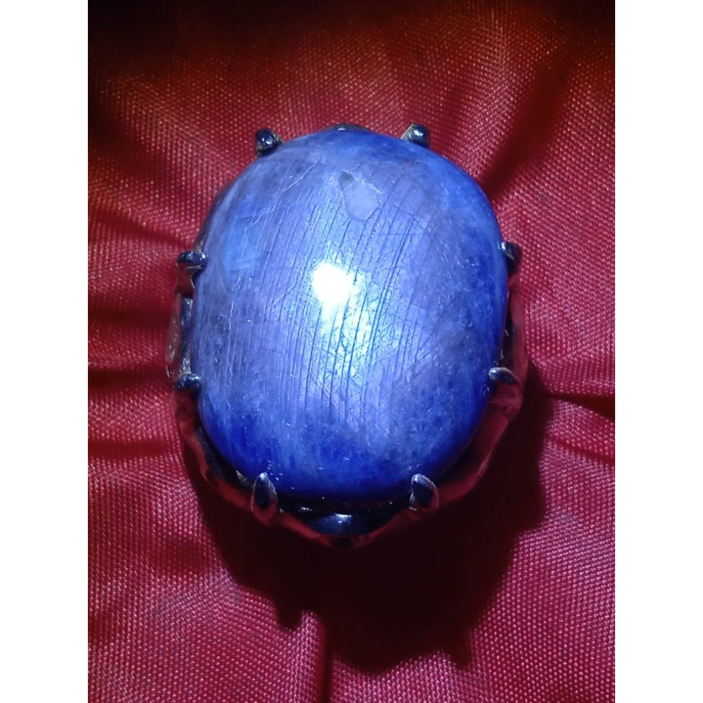 batu star blue sapphire jumbo safir ster biru. lawasan