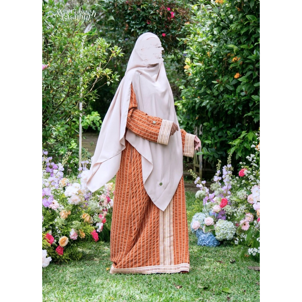 ITSAR SYARI Marrakech Istanbul Abaya Terracota [PRELOVED]
