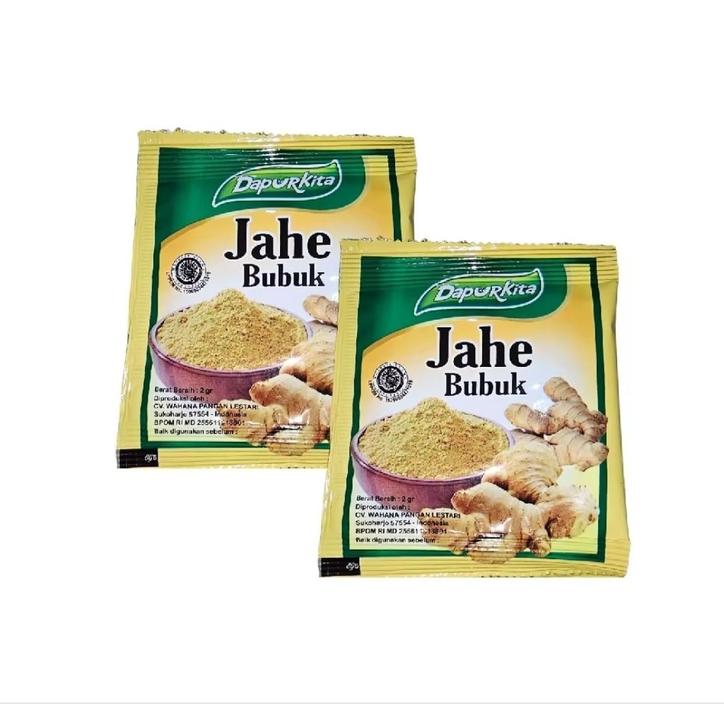 bubuk jahe dapur kita 2gram jahe bubuk sachet