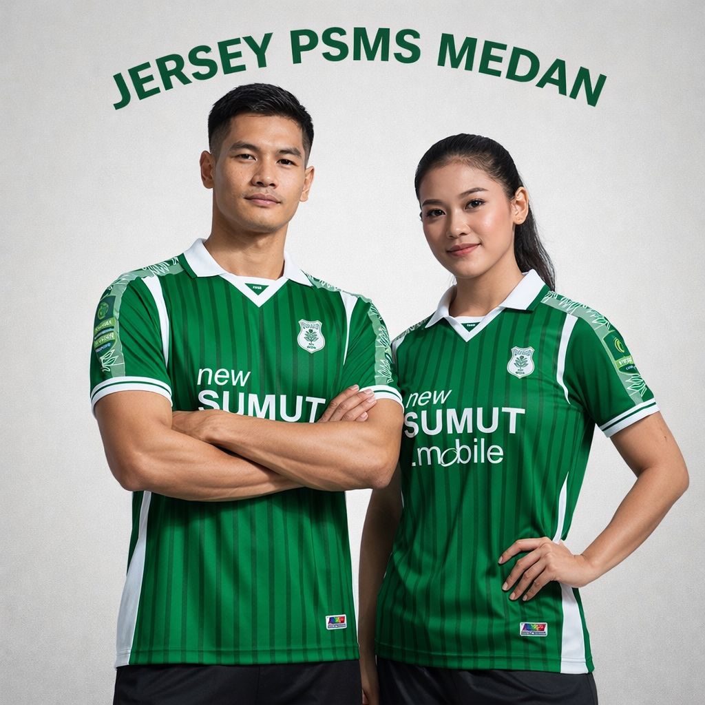 Jersey PSMS Medan Home Hijau Premium | Bisa Custom Nama Nomor | Jersey Fans PSMS
