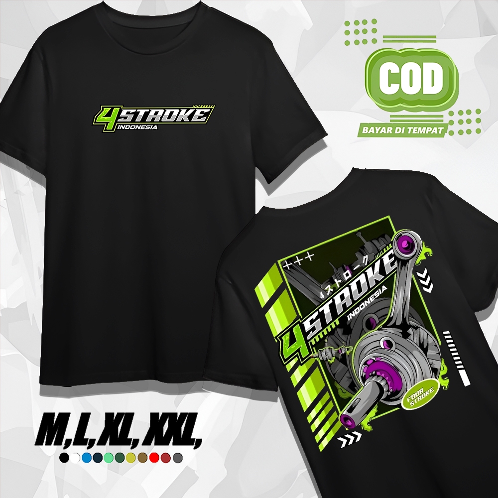 Kaos Racing 4 Stroke Indonesia Baju 4 Tak 4Stroke Motor Otomotif Herex