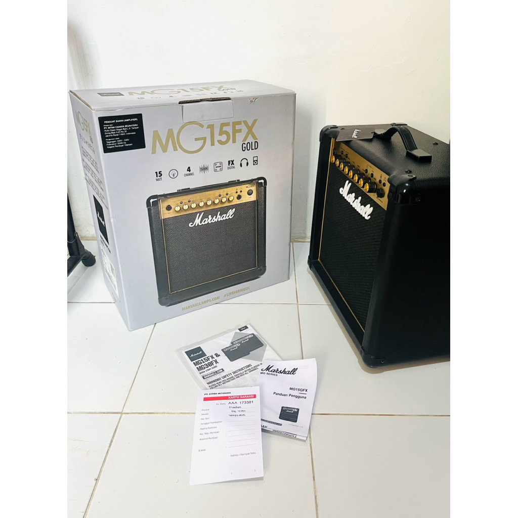 AMPLIFIER Gitar MARSHALL MG15FX GOLD Original