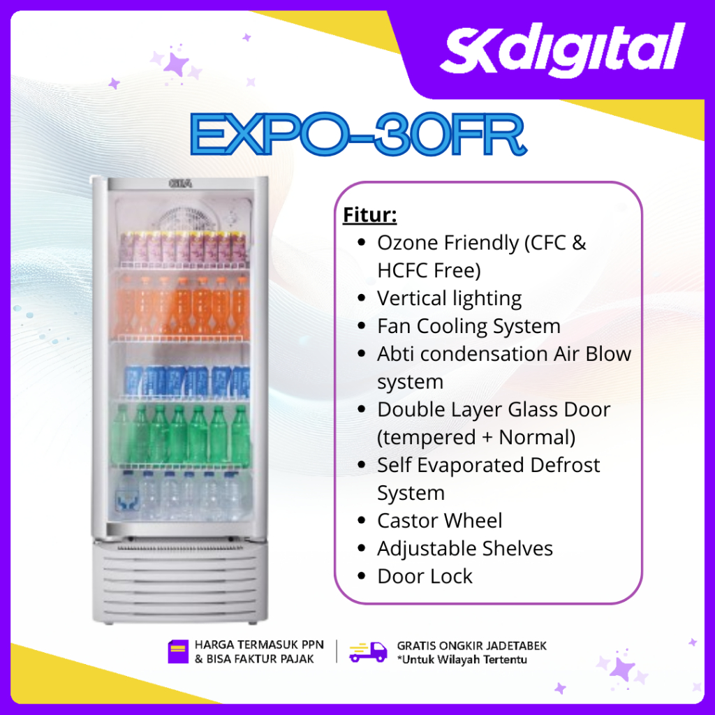 Showcase GEA EXPO-30FR Showcase Display Cooler 222 Liter