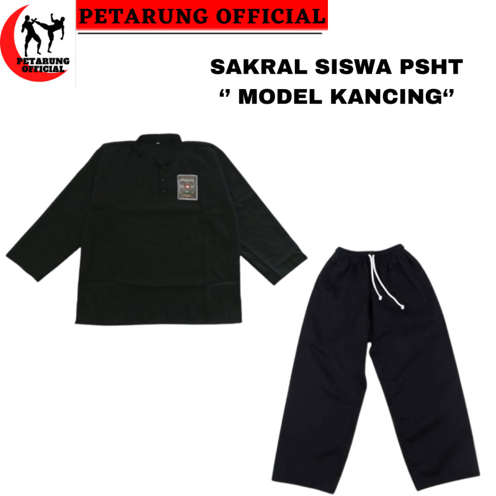 seragam silat siswa psht /sakral siswa psht /seragam silat /baju silat psht siswa