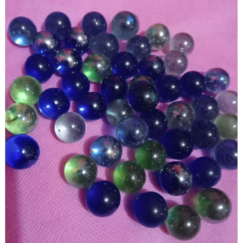 100 Kelereng Gundu Berwarna - Warni Random