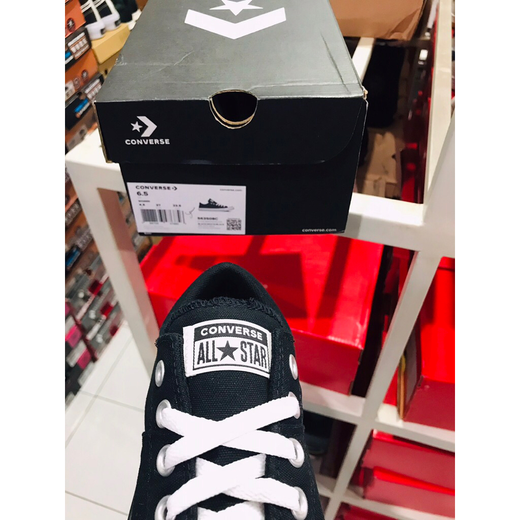 BIG SALE CONVERSE DISON BLACK WHITE LOW [A10637C] ORIGINAL SEPATU WANITA/CASUAL/SNEAKERS