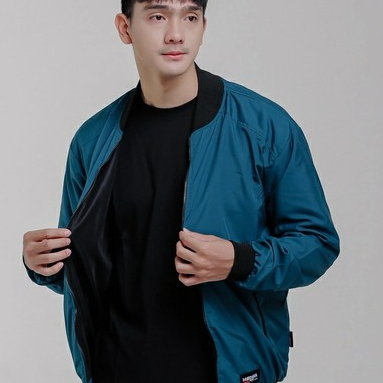 Jaket Bomber Parasut Armour Pria Wanita Jumbo waterproof Warna petrol