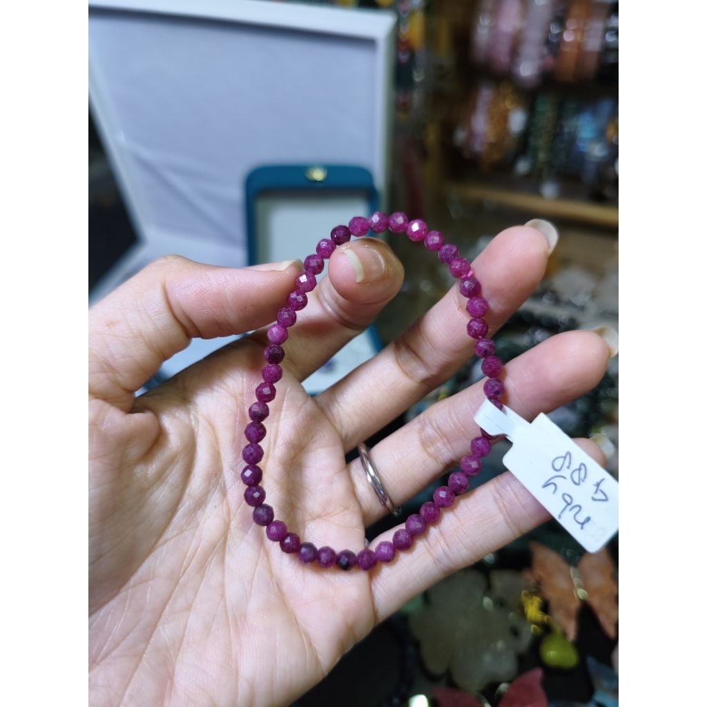 GELANG BERSERTIFIKAT CRYSTAL RUBY