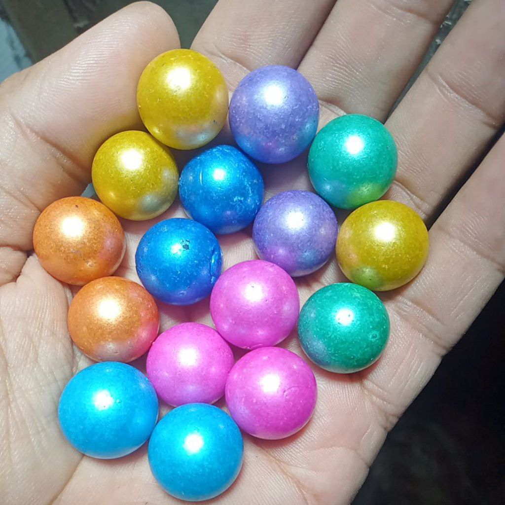 Kelereng PELANGI SUPER LANGKA isi 30 butir