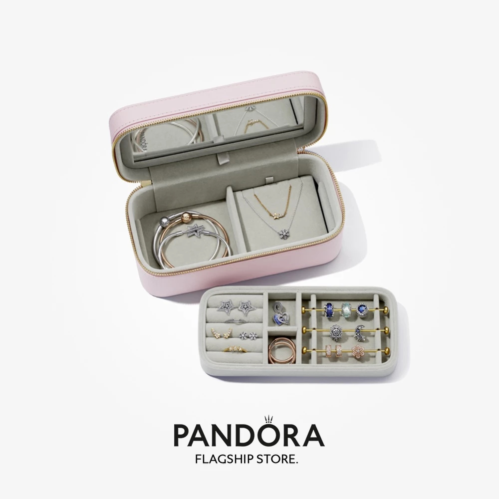 PANDORA Pink Jewelry Box Original Tempat Perhiasan Authentic Jewellery Case Kalung Gelang Anting Tem
