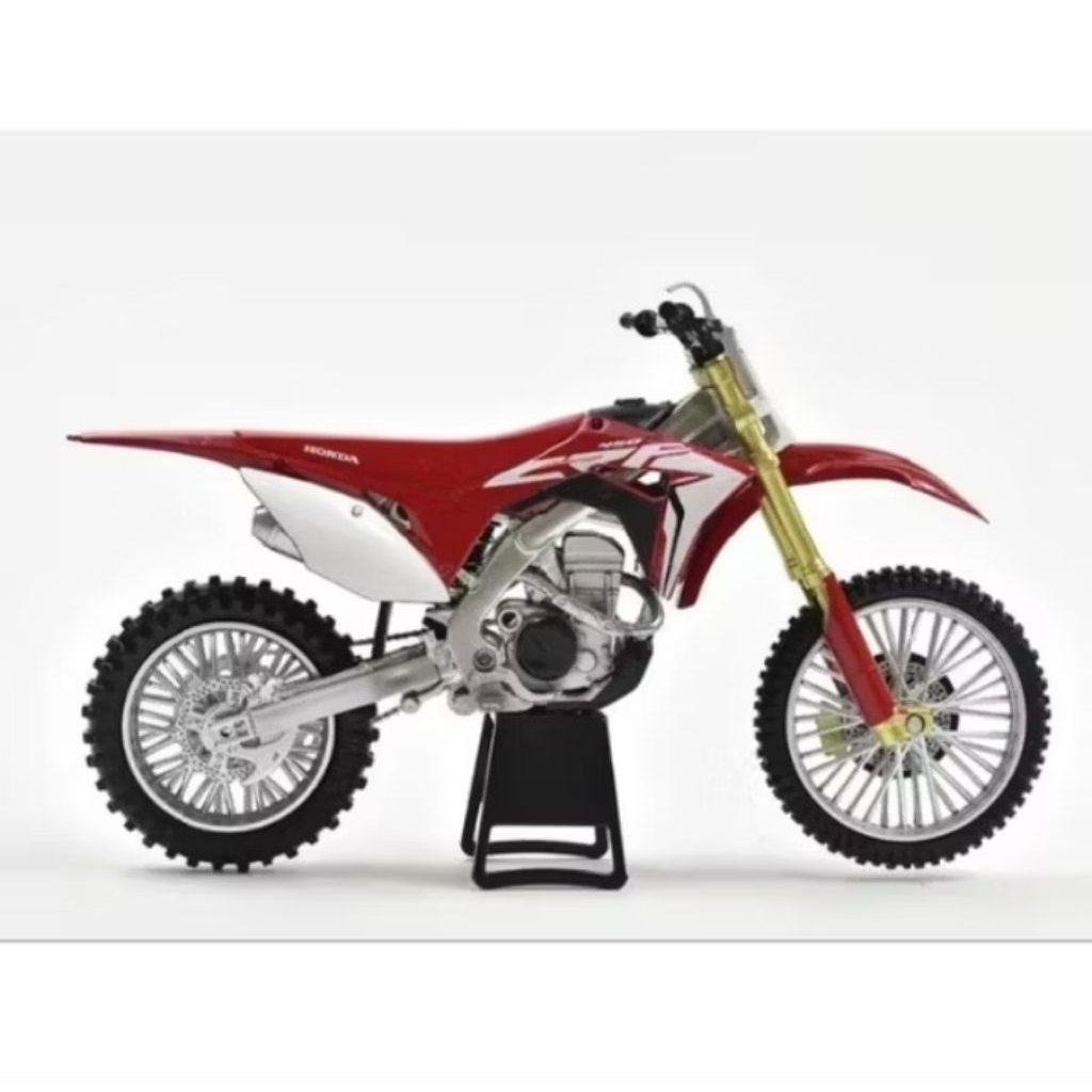 mainan dan koleksi miniatur motor trail Honda crf 150 bonus Paddock race