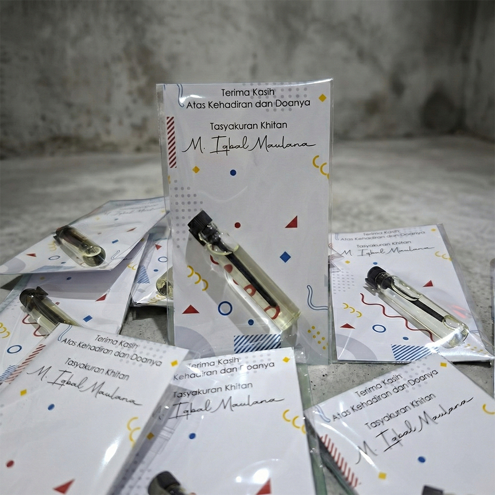 ( Isi 50 ) Paket Souvenir Tasyakuran Khitanan Parfum | Perfume Souvenir | Souvenir Pernikahan Murah 