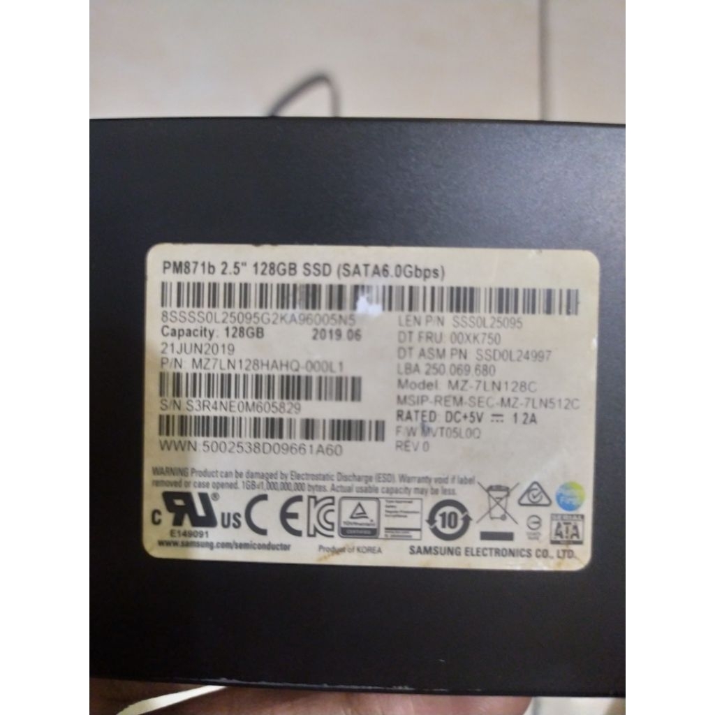 SSD 128 GB Samsung