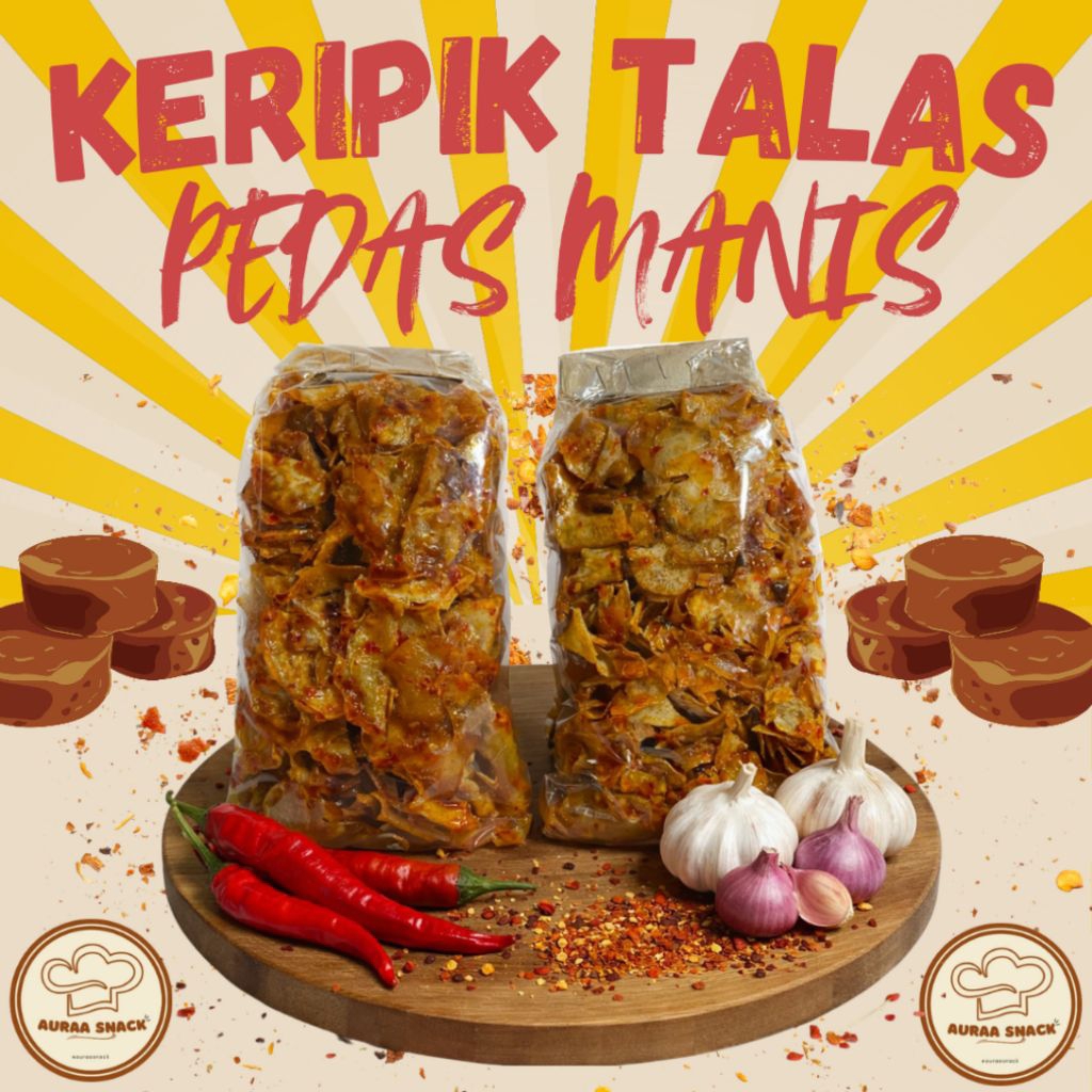 Keripik Talas Pedas Manis