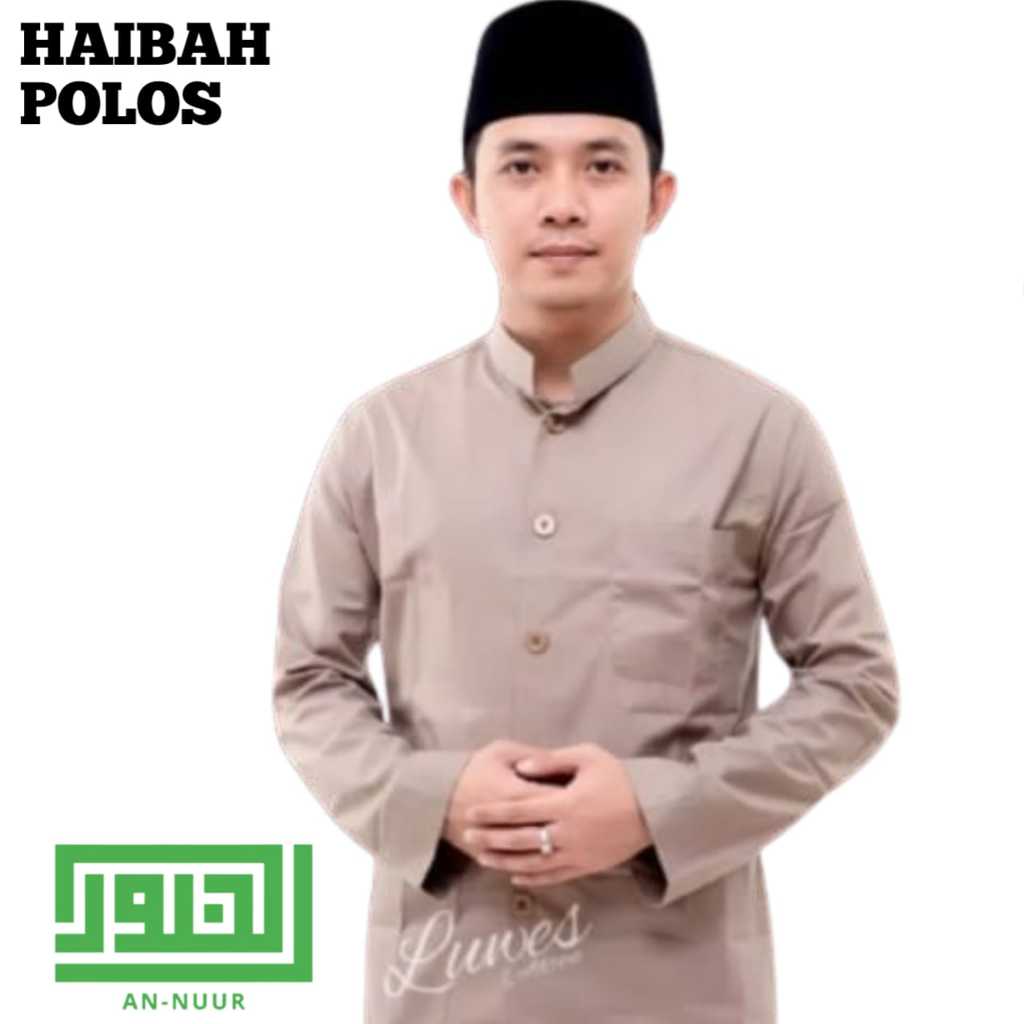 Koko Haibah POLOS Adem Nyaman Seragam Majlis HADROH REMAJA SANTRI