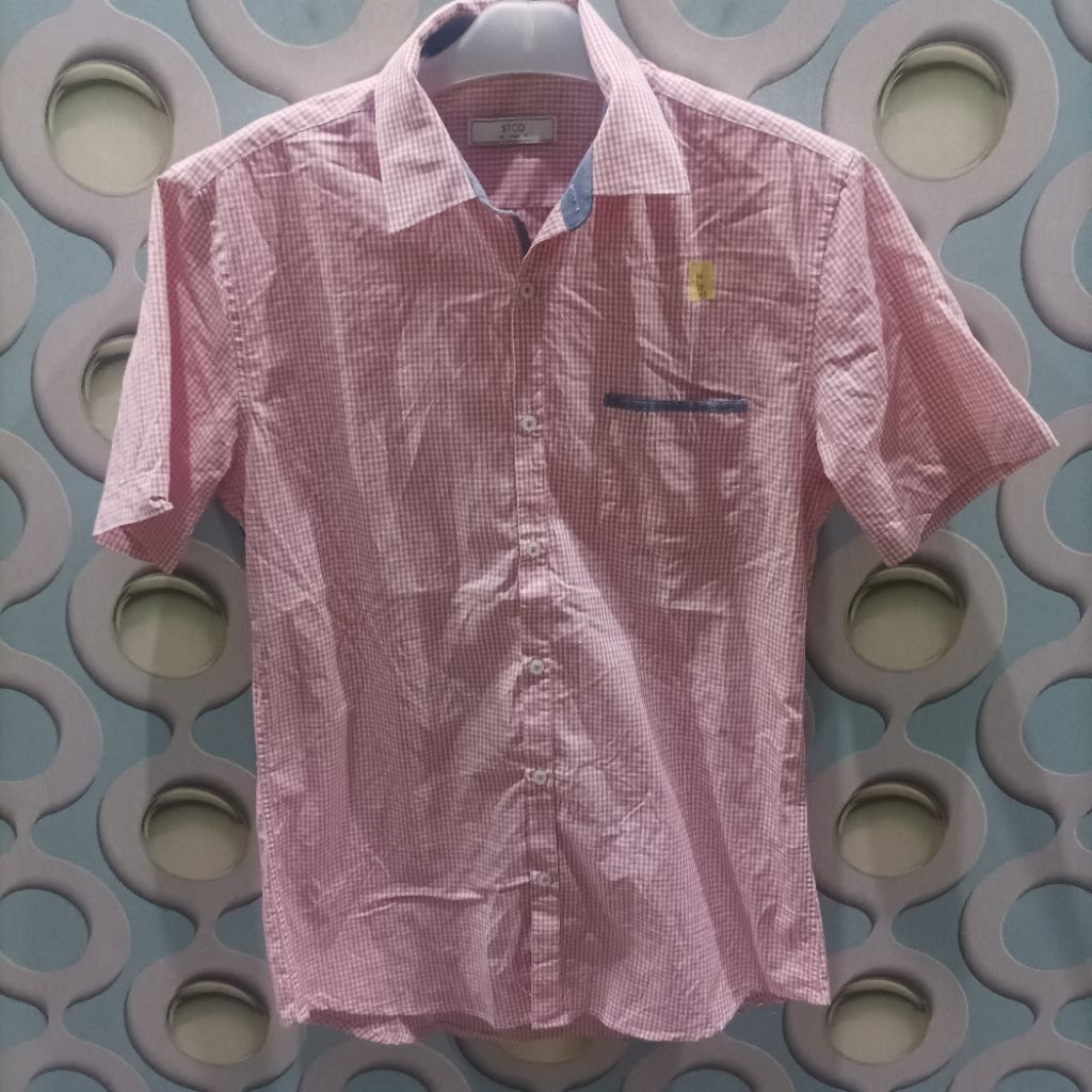 KEMEJA LENGAN PENDEK PRIA STCO SIZE M K044