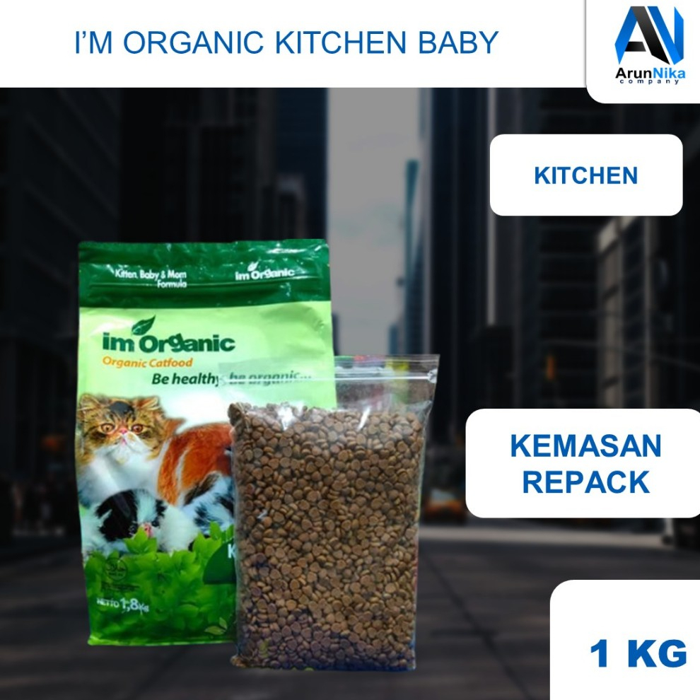MAKANAN KUCING | IM ORGANIC | IM ORGANIC KITTEN BABY MOTHER 1KG REPACK