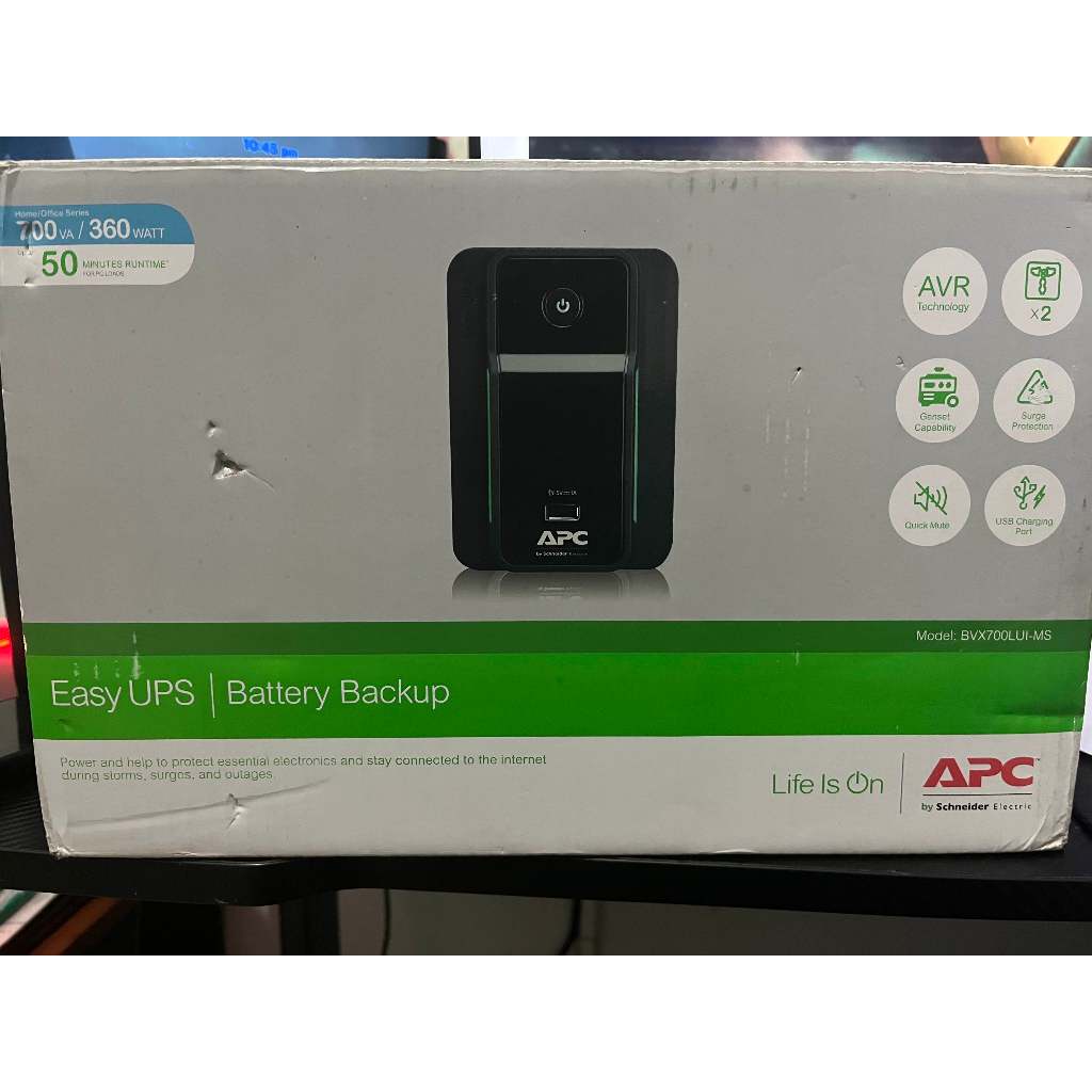 UPS APC Easy UPS BVX700LUI-MS 700VA 360W (Bekas)