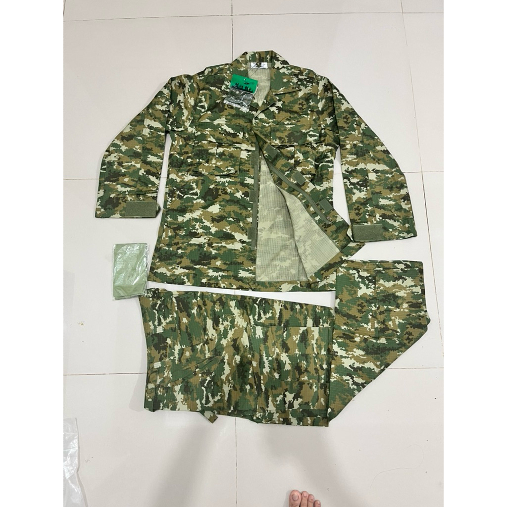 baju pdl jatah kemhan terbaru / seragam pdl tni jatah asli / baju pdl sage green terbaru jatah