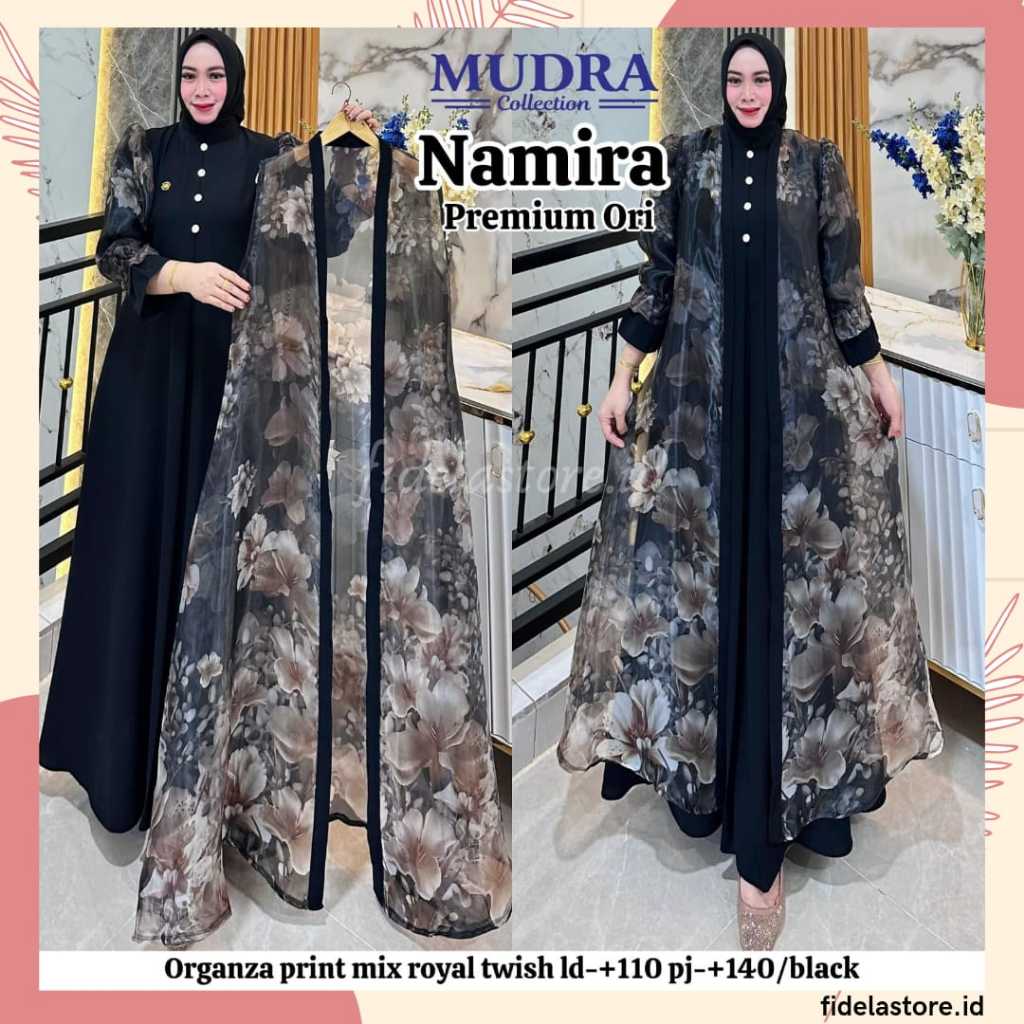 Mudra Hijab | Gamis Wanita | Gamis Pesta | Dress Kondangan | Gamis Mudra | Gamis syari | Midi Dress 