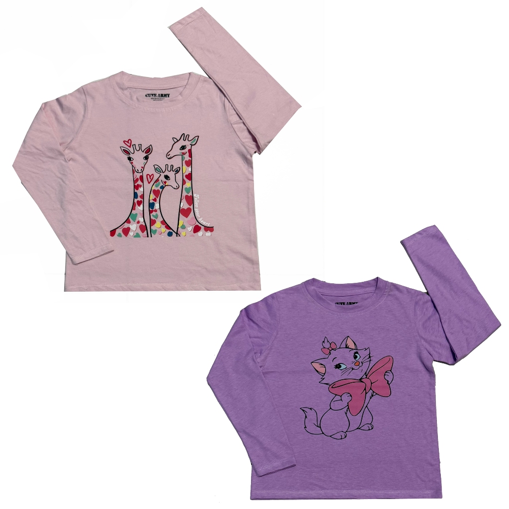 KAOS ANAK PEREMPUAN LENGAN PANJANG BY CUTE ARMY