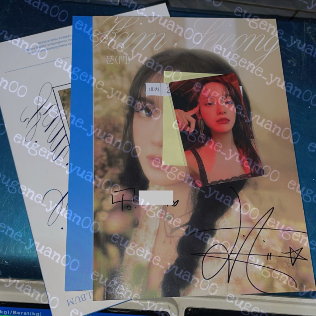 ALBUM SIGNED SEJEONG EVENT YZY YIZHIYU WITHFANS