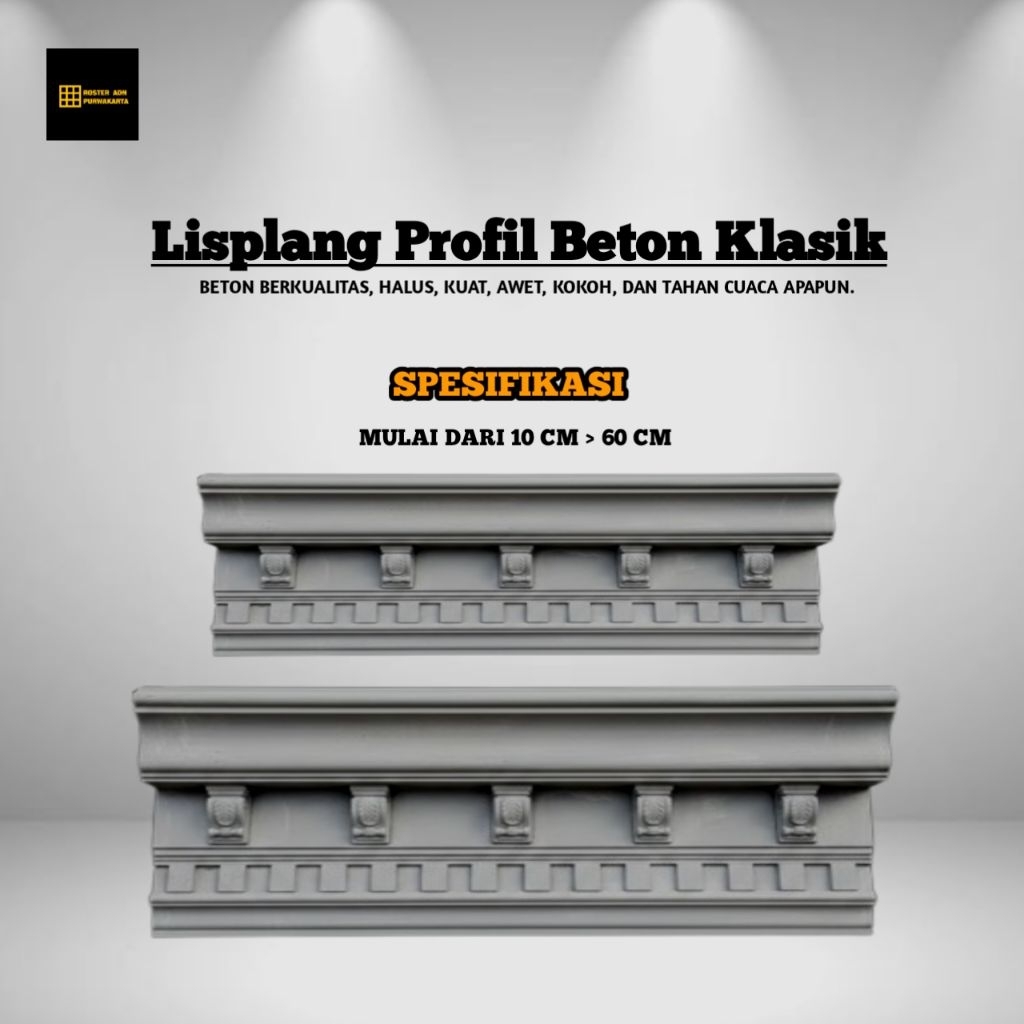 Lisplang Profil Beton List Profil Tempel Beton List Tempel Profil