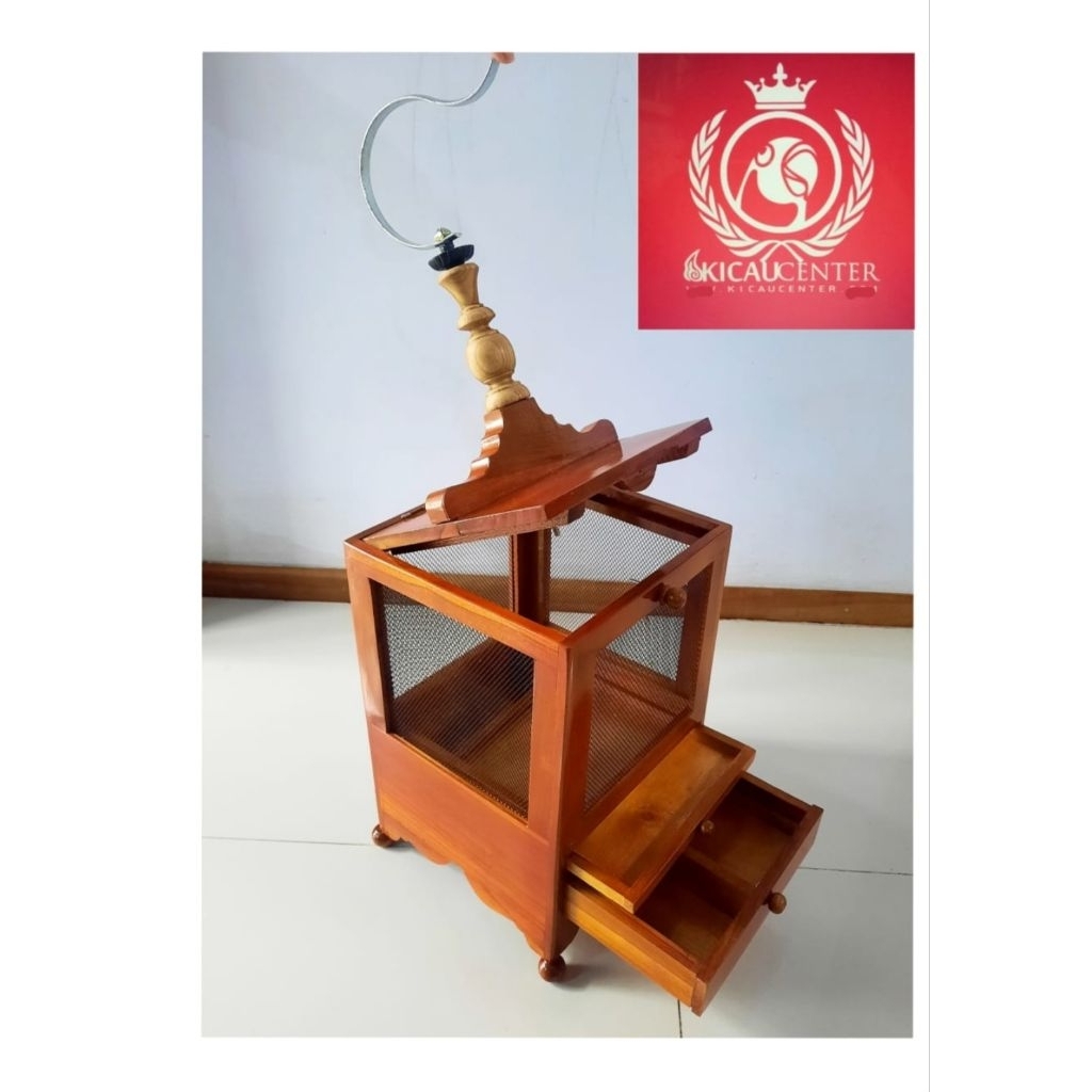 KANDANG JANGKRIK PREMIUM KAYU JATI