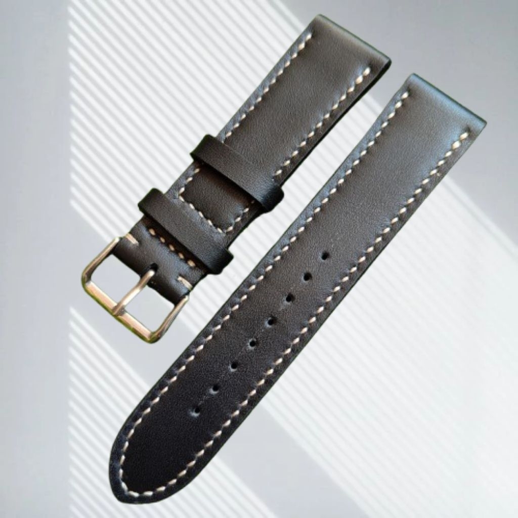Tali Jam Tangan Kulit Asli 22mm Strap Jam Tangan Handmade vidileather