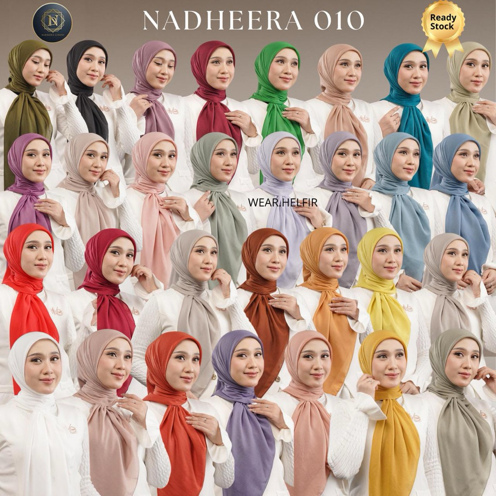 N010 HIJAB VOAL PREMIUM NADHEERA LUXURY